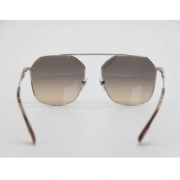 Burberry Silver and Brown Sunglasses